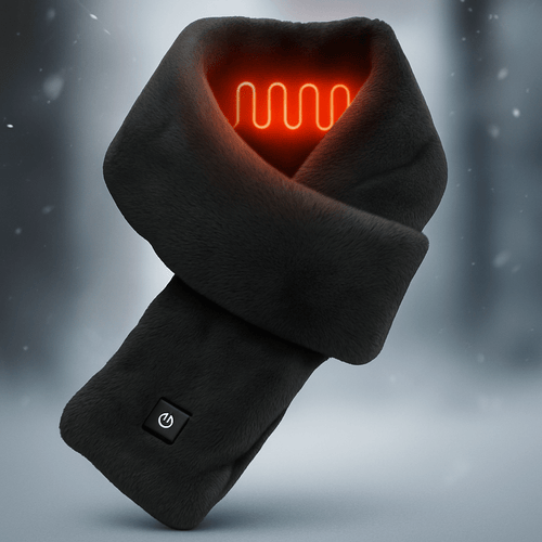 Heated Fleece Scarf – USB Thermal Scarf with 3 Heat Settings