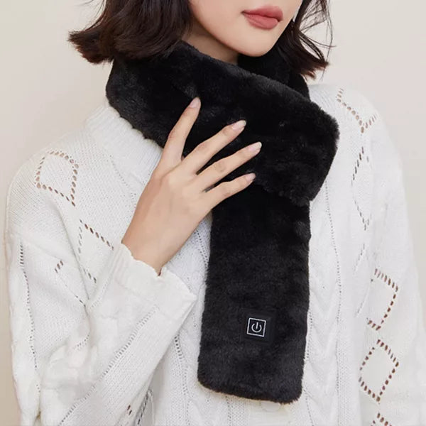 Heated Fleece Scarf – USB Thermal Scarf with 3 Heat Settings