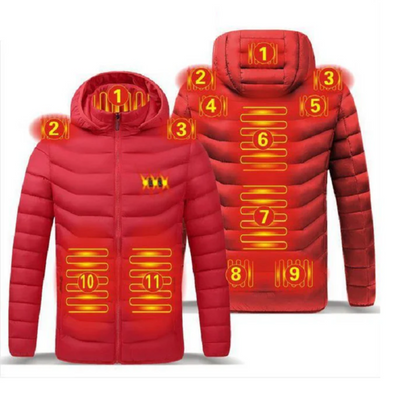 Adjustable Heat Zones Electric Jacket with 11 Heating Levels