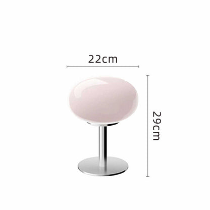 Stylish Italian Glass LED Table Lamp for Cozy Home Ambiance
