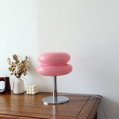 Stylish Italian Glass LED Table Lamp for Cozy Home Ambiance