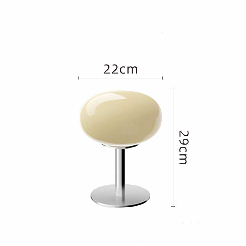Stylish Italian Glass LED Table Lamp for Cozy Home Ambiance