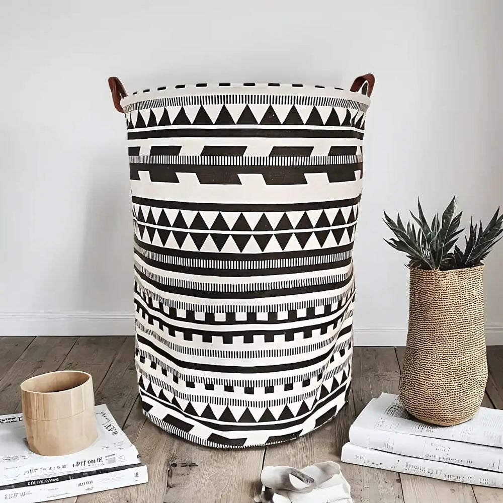 Chic Foldable Geometric Laundry Organizer