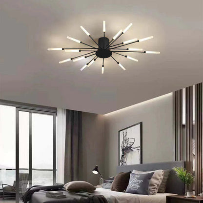 LED Ceiling Light with Spiral Design for Industrial Living Areas
