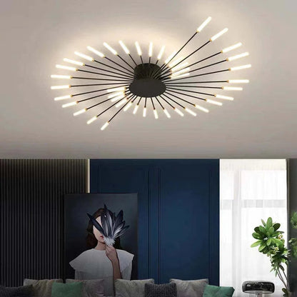 LED Ceiling Light with Spiral Design for Industrial Living Areas