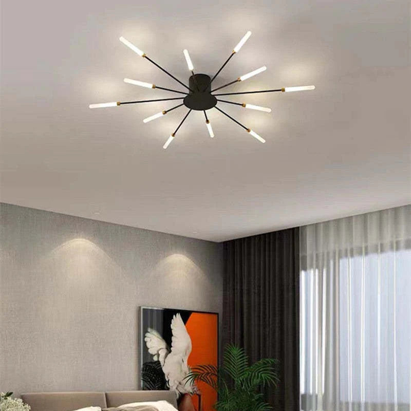 LED Ceiling Light with Spiral Design for Industrial Living Areas