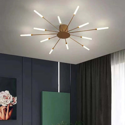 LED Ceiling Light with Spiral Design for Industrial Living Areas