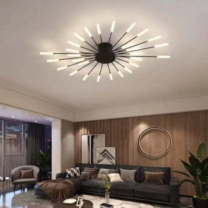 LED Ceiling Light with Spiral Design for Industrial Living Areas