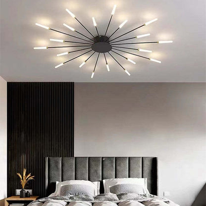 LED Ceiling Light with Spiral Design for Industrial Living Areas