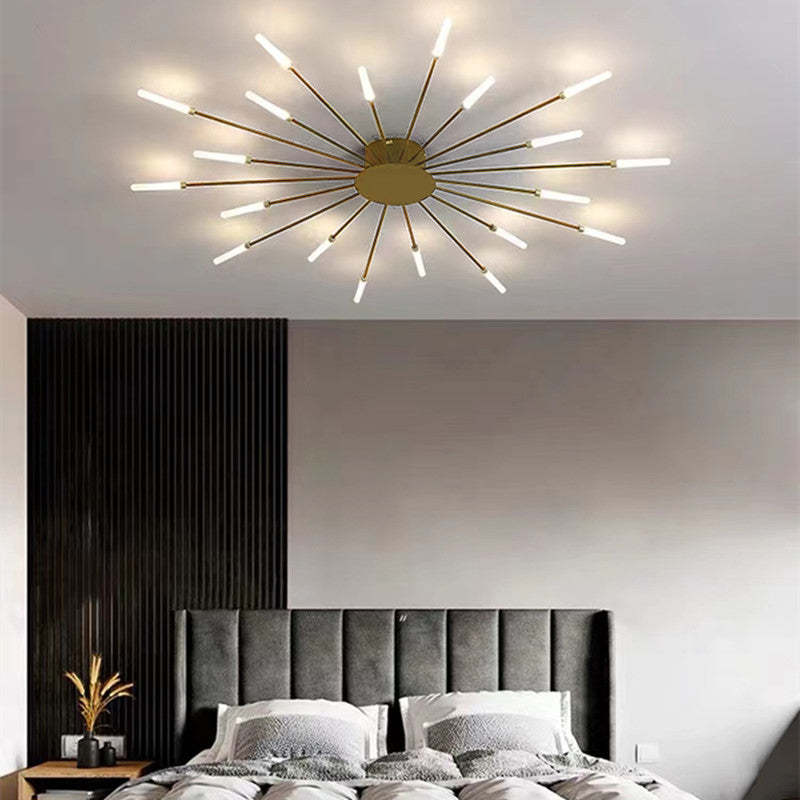 LED Ceiling Light with Spiral Design for Industrial Living Areas