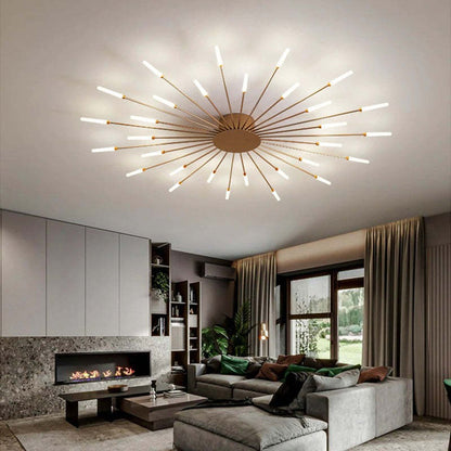 LED Ceiling Light with Spiral Design for Industrial Living Areas