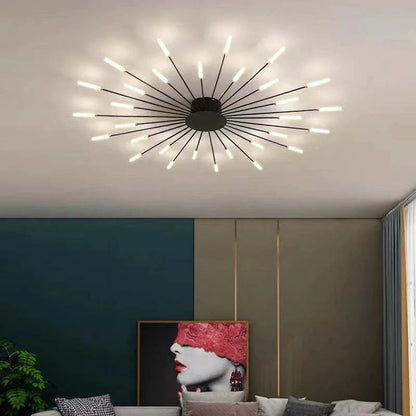 LED Ceiling Light with Spiral Design for Industrial Living Areas