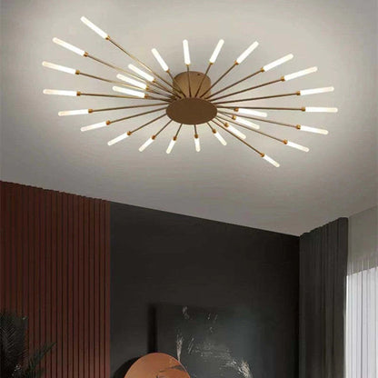 LED Ceiling Light with Spiral Design for Industrial Living Areas