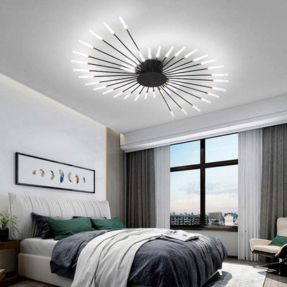 LED Ceiling Light with Spiral Design for Industrial Living Areas