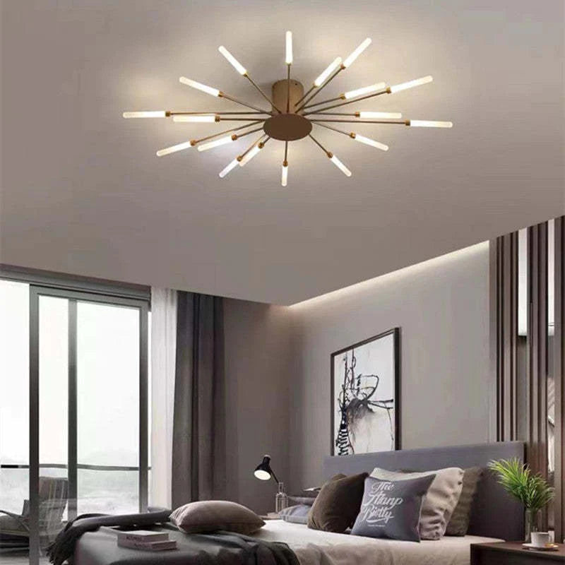 LED Ceiling Light with Spiral Design for Industrial Living Areas