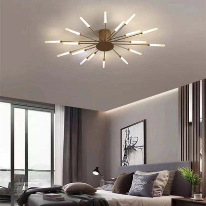 LED Ceiling Light with Spiral Design for Industrial Living Areas