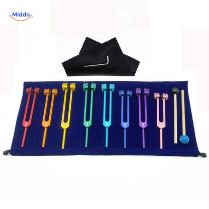 Tuning Fork Set for Frequency Healing up to 528 Hz for Body and Mind