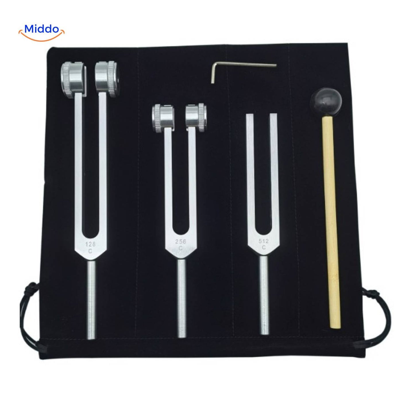 Tuning Fork Set for Frequency Healing up to 528 Hz for Body and Mind