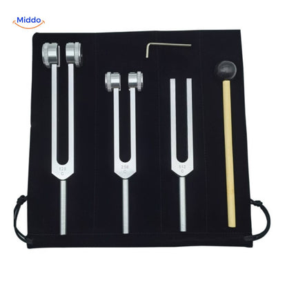Tuning Fork Set for Frequency Healing up to 528 Hz for Body and Mind