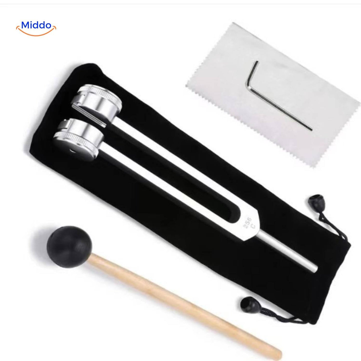 Tuning Fork Set for Frequency Healing up to 528 Hz for Body and Mind