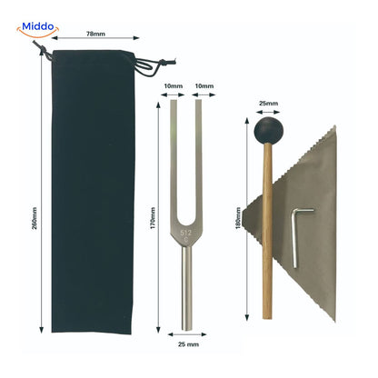 Tuning Fork Set for Frequency Healing up to 528 Hz for Body and Mind