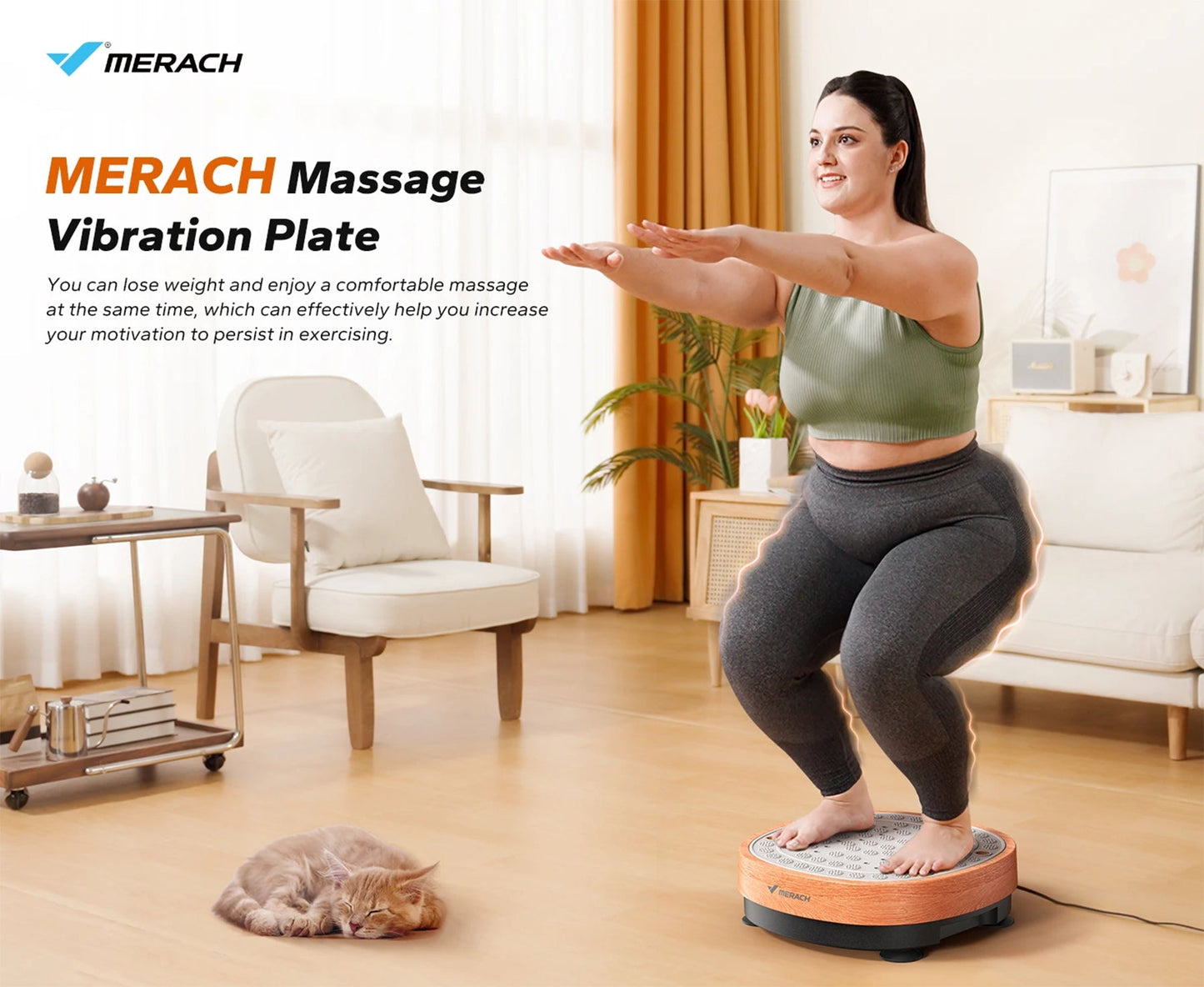 Exercise Vibration Plate with Foot Massager | 99 Speed Settings, 9 Modes, 330 lb Weight Limit, Includes Resistance Bands & Push-Up Handles