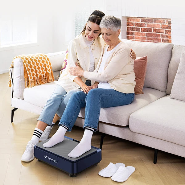 Exercise Vibration Plate with 99 Speed Settings, 9 Programs, LED Display, Remote and Resistance Bands