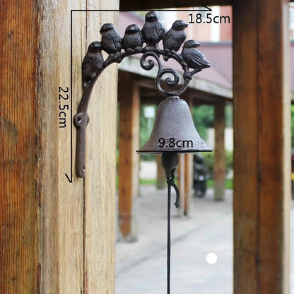 Elegant Vintage-Style Cast Iron Doorbell for a Warm Welcome
