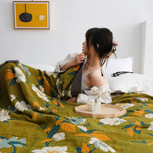 Charming Floral Reversible Sofa Cover for Every Occasion