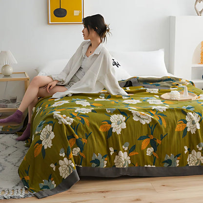 Charming Floral Reversible Sofa Cover for Every Occasion