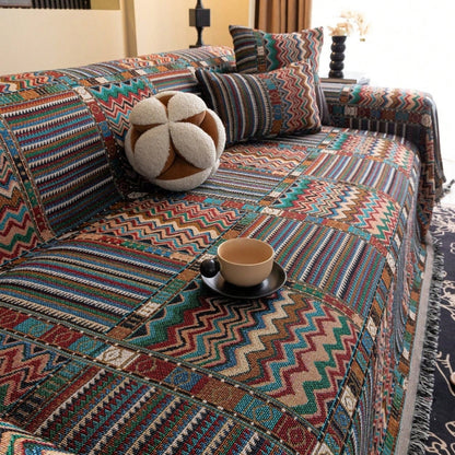 Chic Textured Sofa Slipcover for Cozy Living