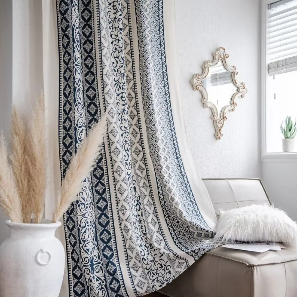 Chic Diamond Pattern Curtains for a Timeless Ambiance
