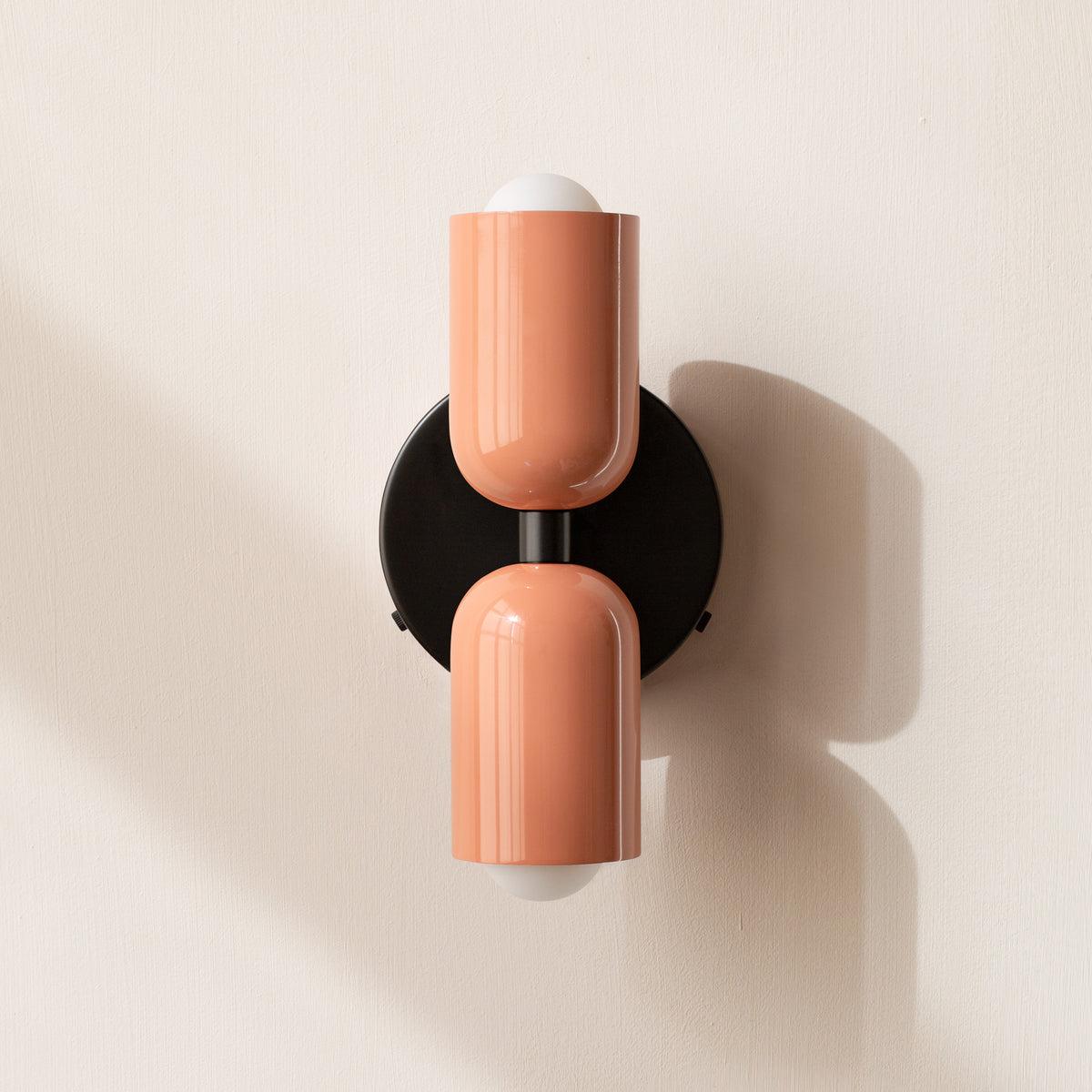 Adjustable Wall-Mounted Lighting Fixture with Two Lights