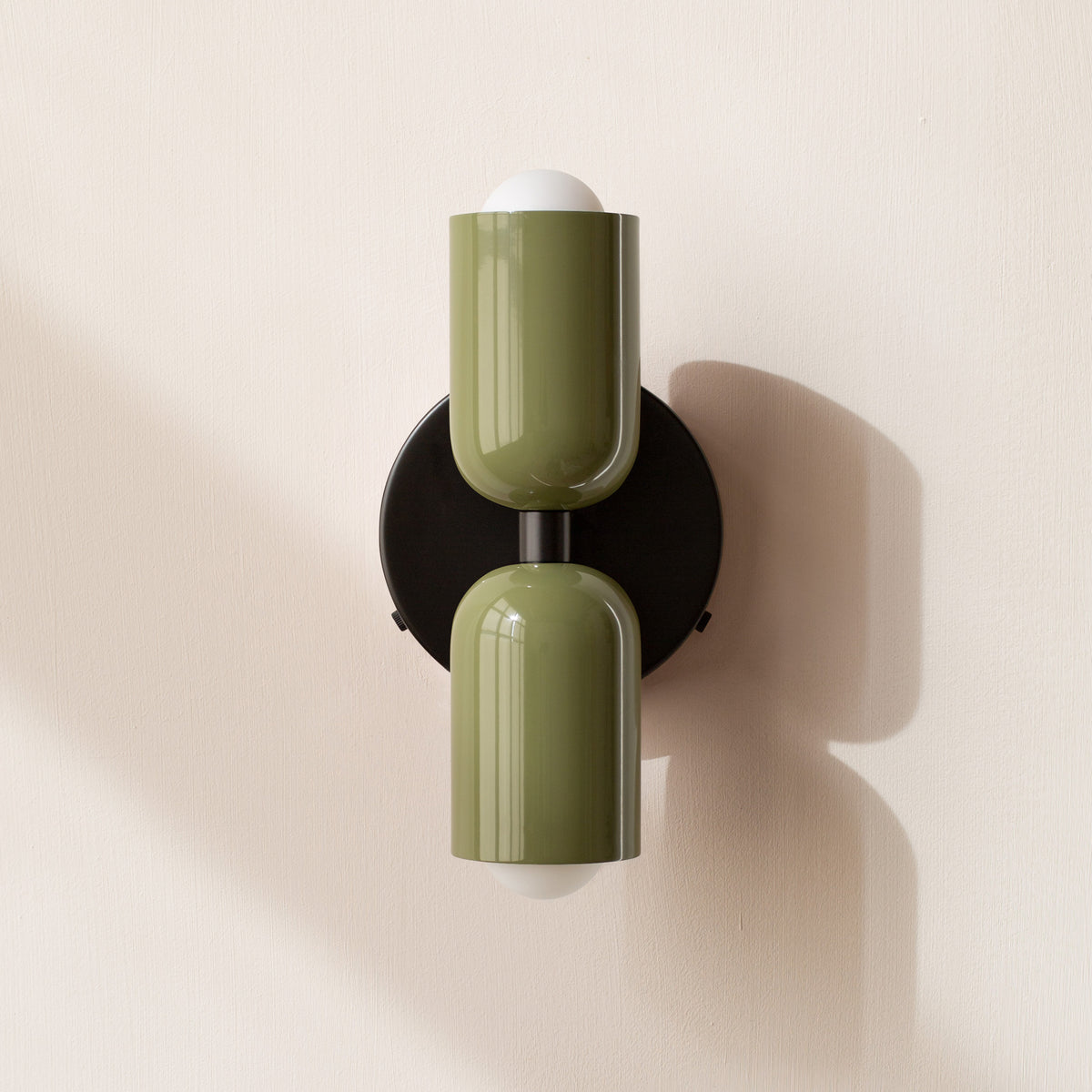 Adjustable Wall-Mounted Lighting Fixture with Two Lights
