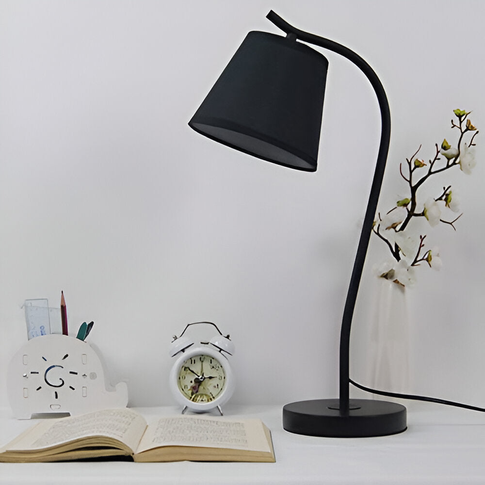 Minimalist LED Light for Desk and Bedside – Contemporary Wooden Lamp