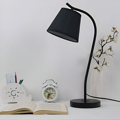 Minimalist LED Light for Desk and Bedside – Contemporary Wooden Lamp
