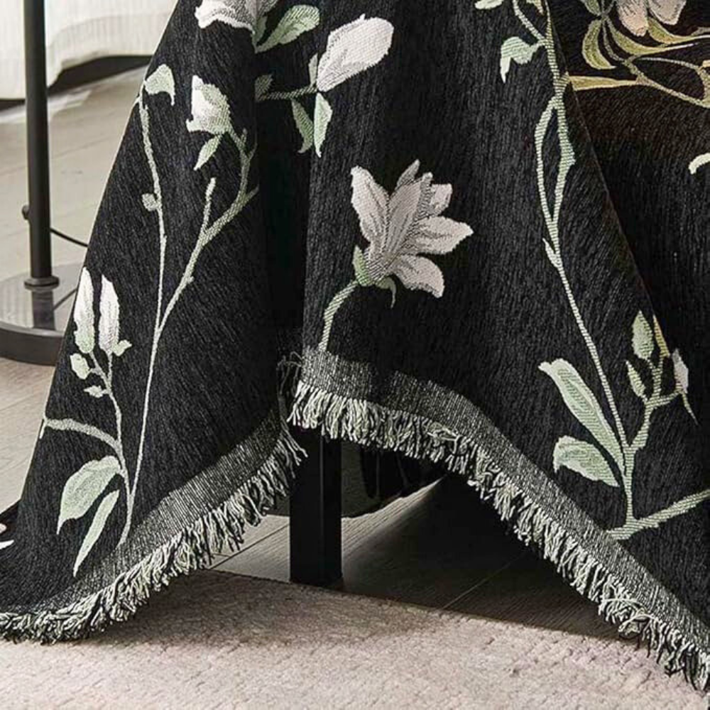 Chic Botanical Chenille Sofa Shield