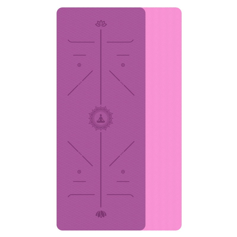 Non-Slip TPE Yoga Mat for Environmental Fitness and Gymnastics