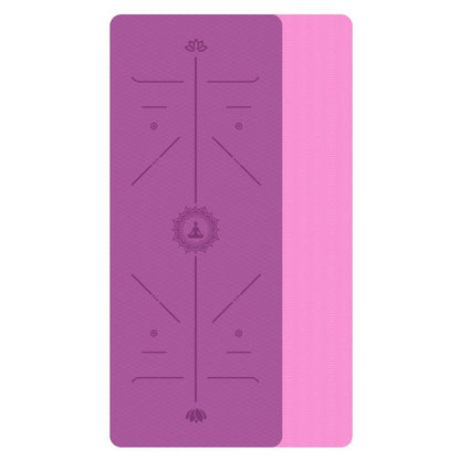 Non-Slip TPE Yoga Mat for Environmental Fitness and Gymnastics