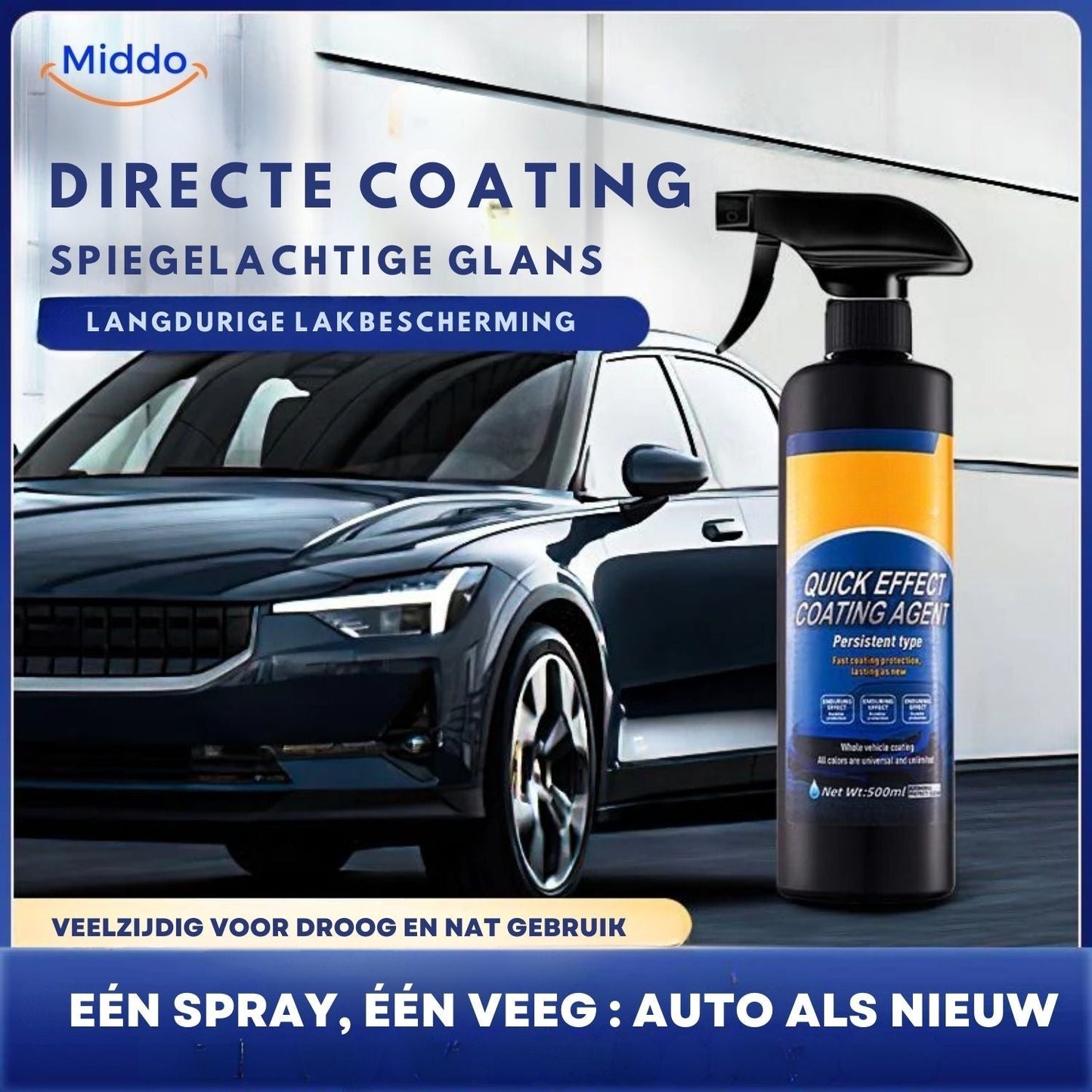 Nano Crystal Wax for Car and Window Coating | High Gloss Finish for Protection