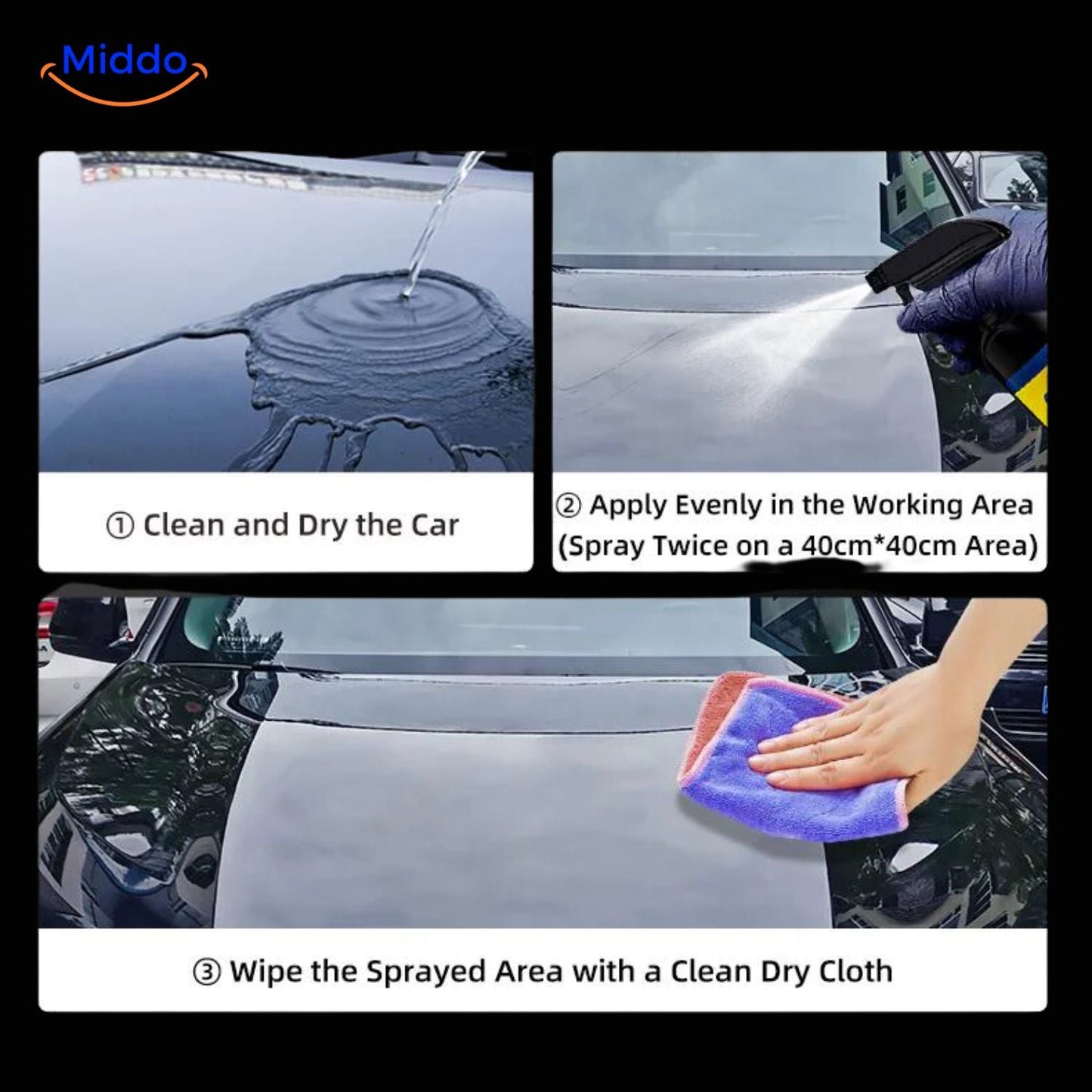 Nano Crystal Wax for Car and Window Coating | High Gloss Finish for Protection