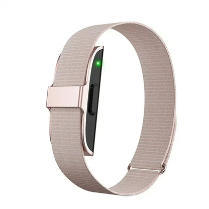 Discreet Fitness Tracker Band with Heart Rate Monitor and Step Counter
