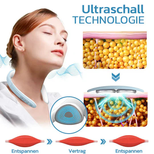 Ultrasound Lymphatic Drainage Device for Cellulite Reduction and Muscle Relaxation