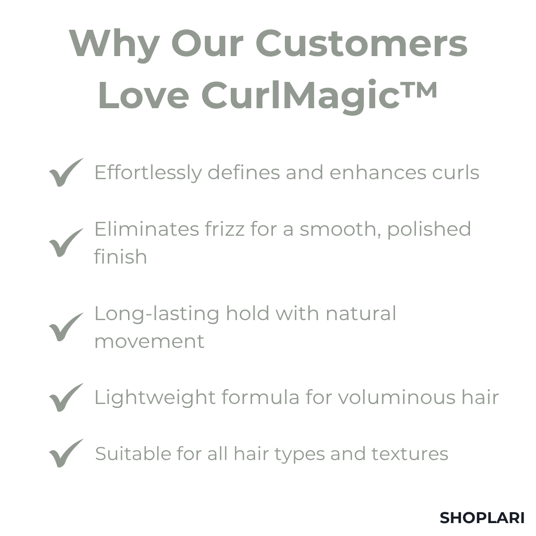 CurlMagic™ – Effortlessly Transform Frizz into Stunning, Silky Curls