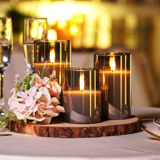 Flickering LED Candle Set - Flameless with Remote Control