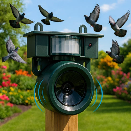 EcoGuard | Solar-Powered Motion Detector | Humane Bird Deterrent