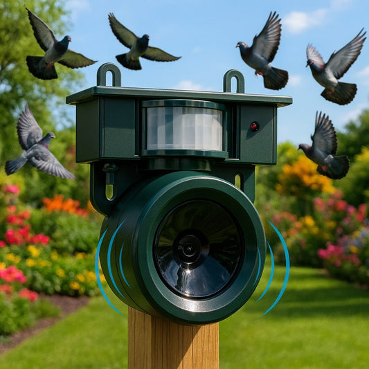EcoGuard | Solar-Powered Motion Detector | Humane Bird Deterrent