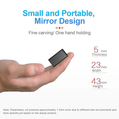 Compact Voice Recorder with Smart Activation for Hands-Free Use