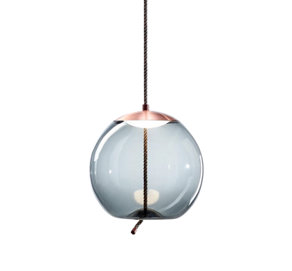 Pink Gold Hemp Pendant Light