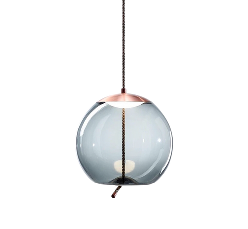 Pink Gold Hemp Pendant Light